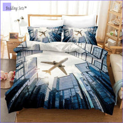 Airplane Bedding - City