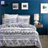 Back and White Boho Bedding Set