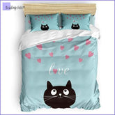 Black Cat Bedding - Love