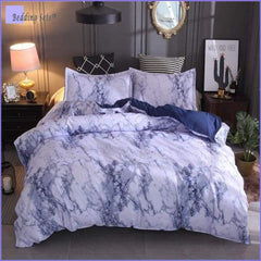 Blue Marble Bed Set