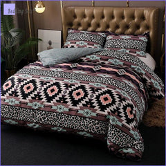 Gray Boho Bedding Set