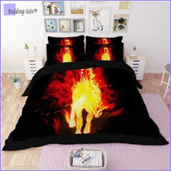 Horse Bedding Set - On Fire