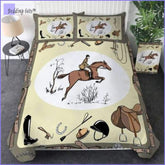 Horseback riding Bedding Set