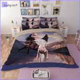 Horses Bedding Set Blacks & Whites