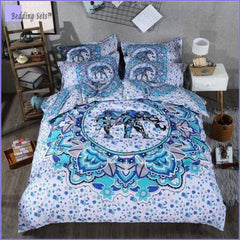 Mandala Bedding - Blue Elephant