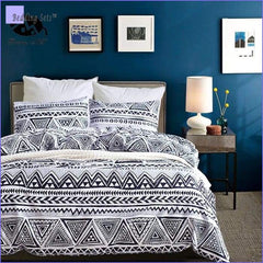 Back and White Boho Bedding Set