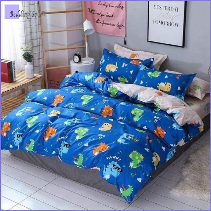 Bedding Set Dinosaures multicolores