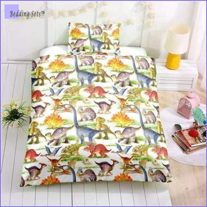 Bedding Set Enfant Dinosaures Multiples