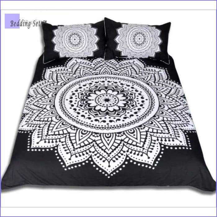 Bedding Set Mandala - Dentelle Noire et Blanche
