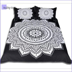 Bedding Set Mandala - Dentelle Noire et Blanche