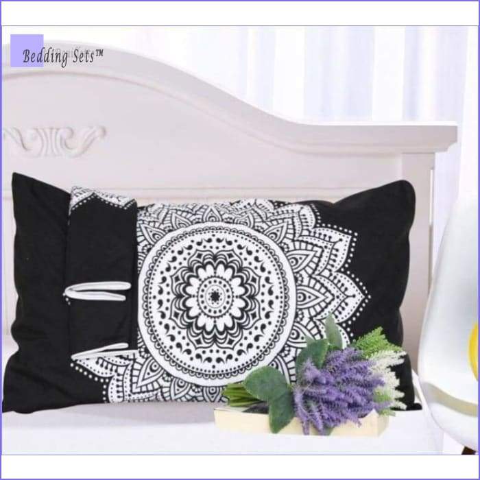 Bedding Set Mandala - Dentelle Noire et Blanche