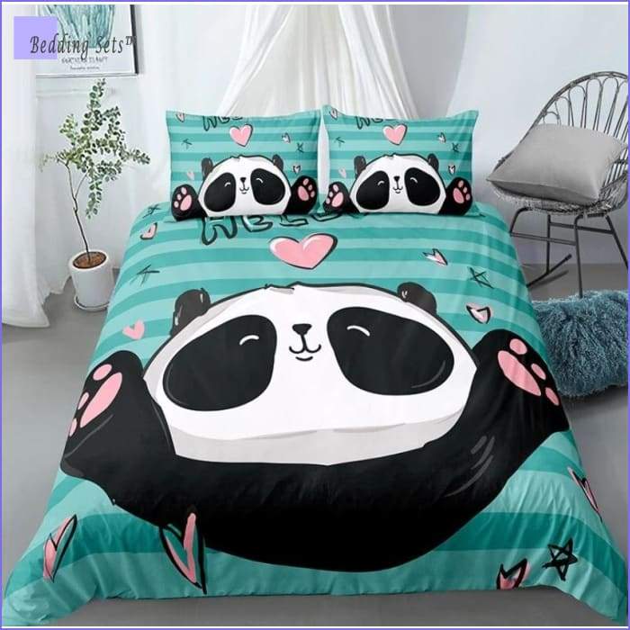 Bedding Set Panda amoureux