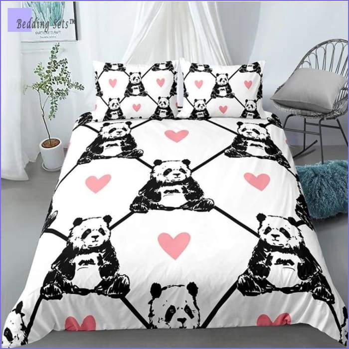 Bedding Set Panda in love