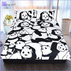 Bedding Set Panda noir et blanc