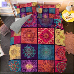 Boho Bedding Set - Colorful Mozaic