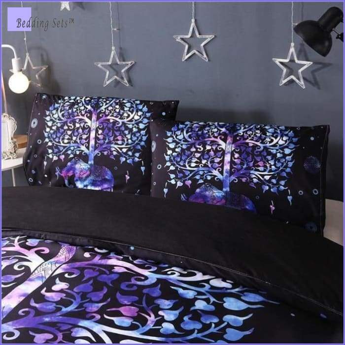 Boho Bedding Set - Multicolored Elephant