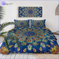 Boho Bedding Set - Oriental Blue