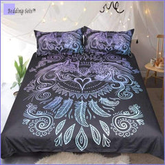 Boho Bedding Set - Tantric Wolf
