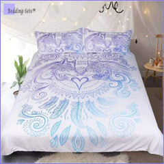 Boho Bedding Set - Tantric Wolf
