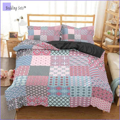 Boho Bedding Set - Turquoise & Pink