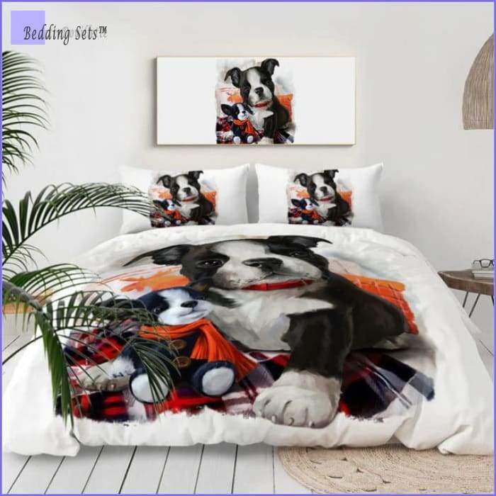 Boston Terrier Bedding Set