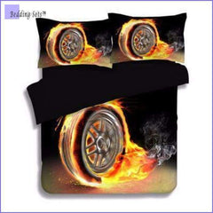 Car Bedding - Flaming wheel