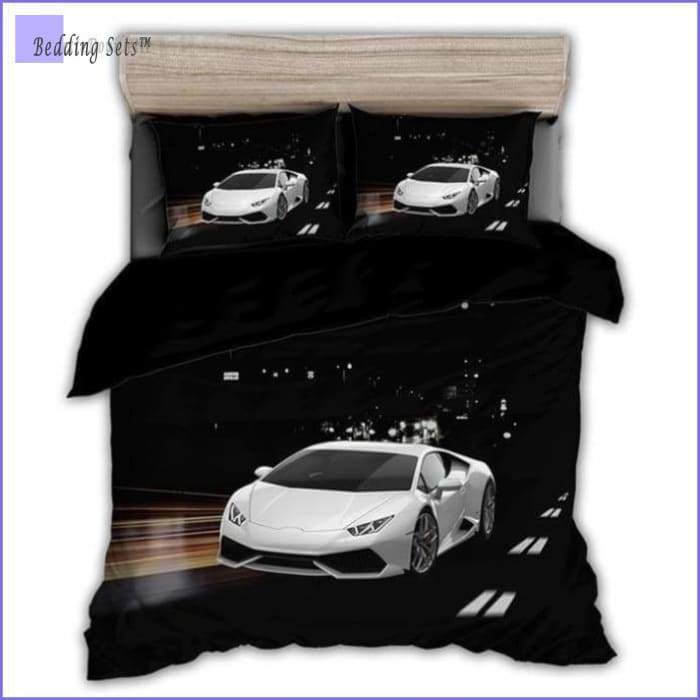 Car Bedding - White Supercar