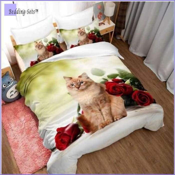 Cat Bedding - Flowered