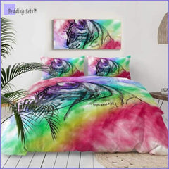 Cat head Bedding - Rainbow