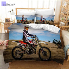 Dirt Bike Bedding Set - Starting Block