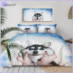 Dog Bedding Set - Happy Husky