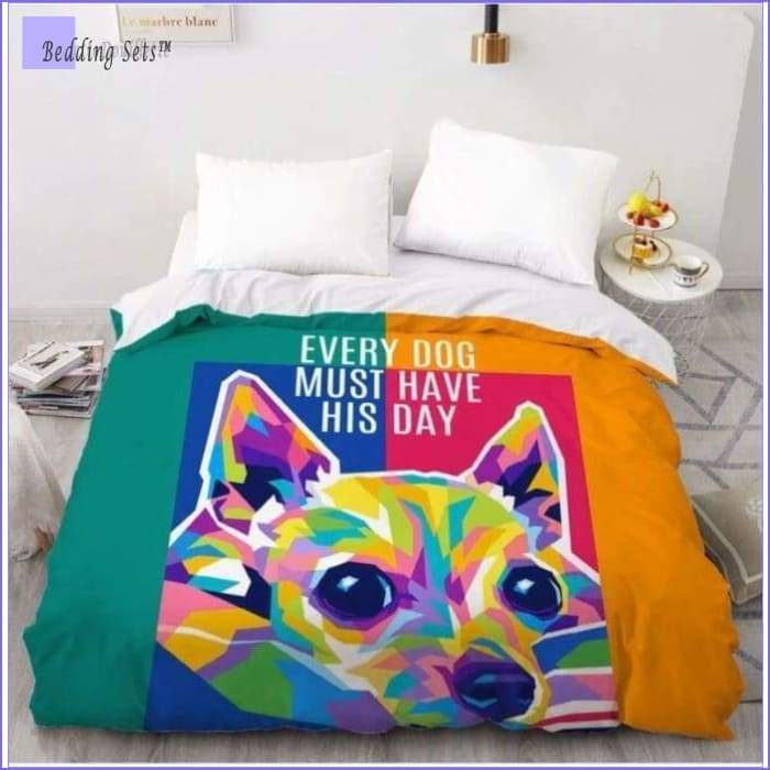 Dog Bedding Set - Multicolored Chihuahua