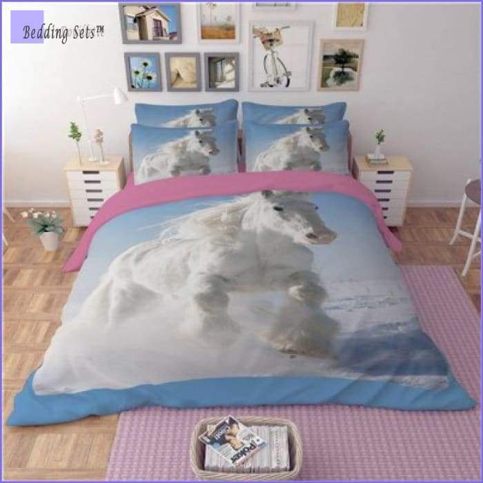 Girl Horse Bedding Set