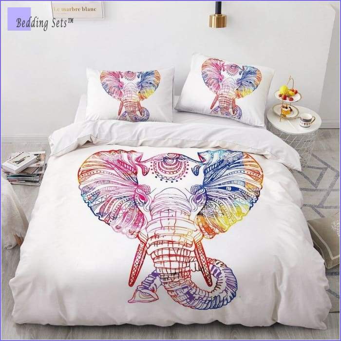 Hippie Bedding - Rainbow Elephant