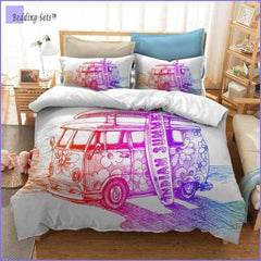 Hippie Bedding - Rainbow van