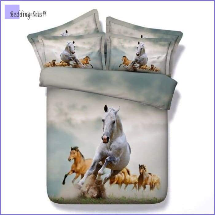 Horse Bedding Set - Horse Racing