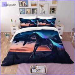 Horse Bedding Set - Sunset