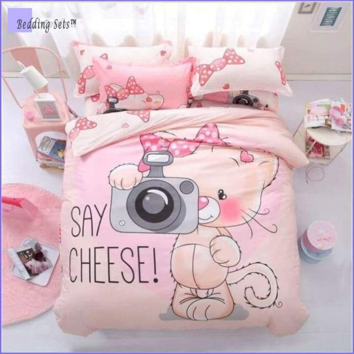 Kitten Bedding - Pink