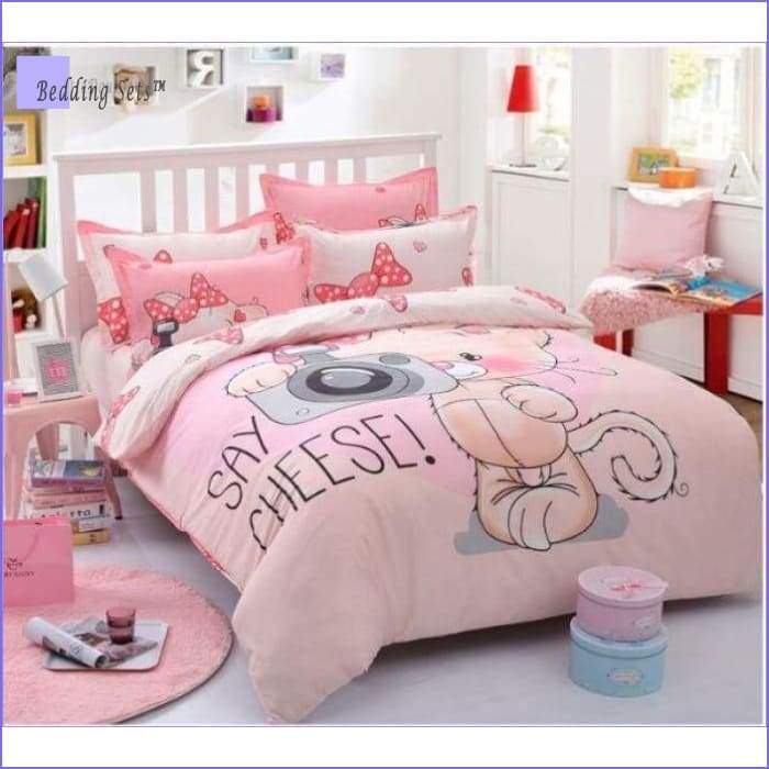 Kitten Bedding - Pink