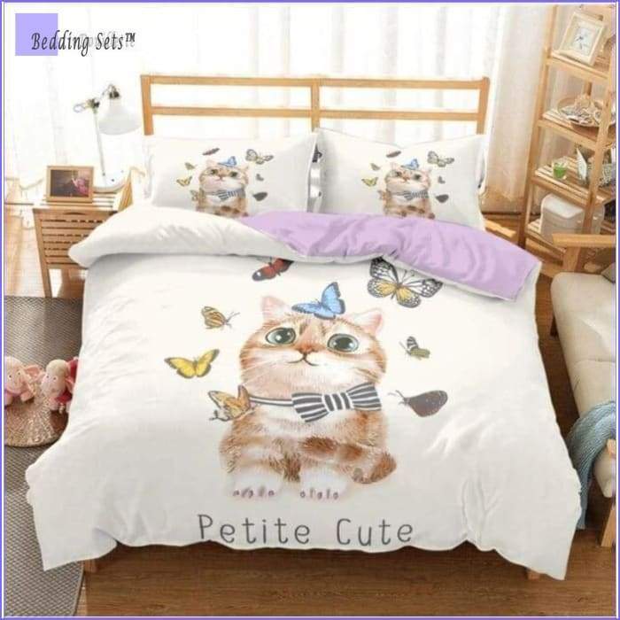 Kitty Cat Bedding - Butterflies