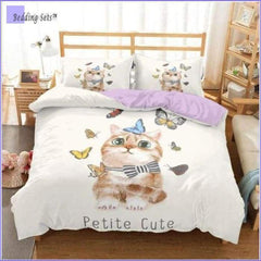 Kitty Cat Bedding - Butterflies