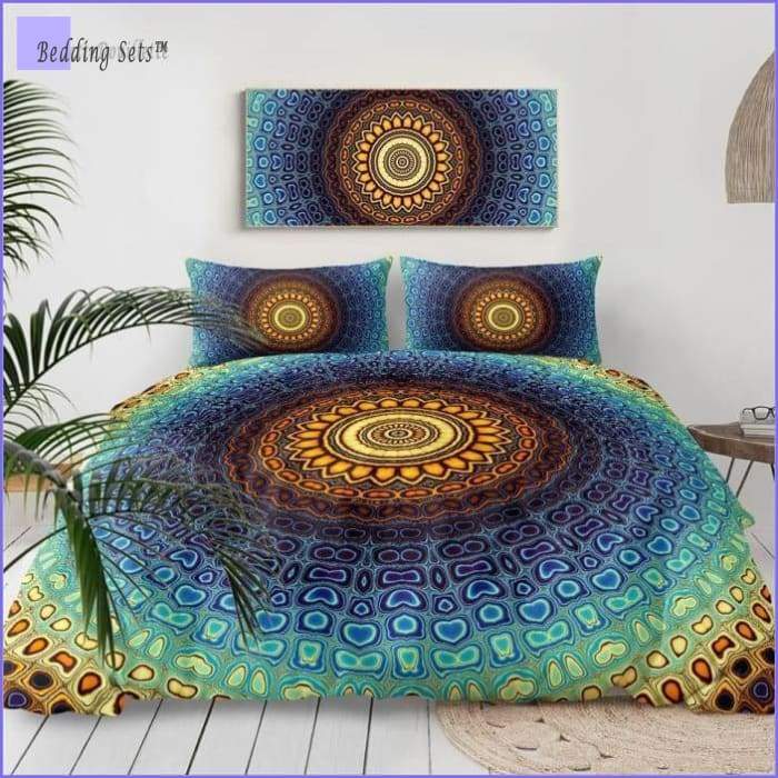 Mandala Bedding - Azure Blue
