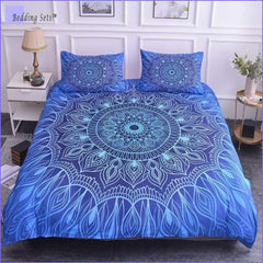 Mandala Bedding - Blue Fire